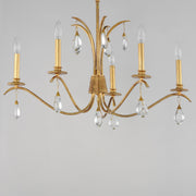 Maxim 12745CHGL Eden 5 Light Chandelier | Charcoal Gold Leaf