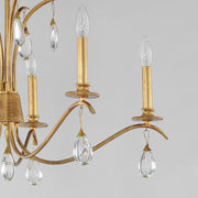 Maxim 12745CHGL Eden 5 Light Chandelier | Charcoal Gold Leaf