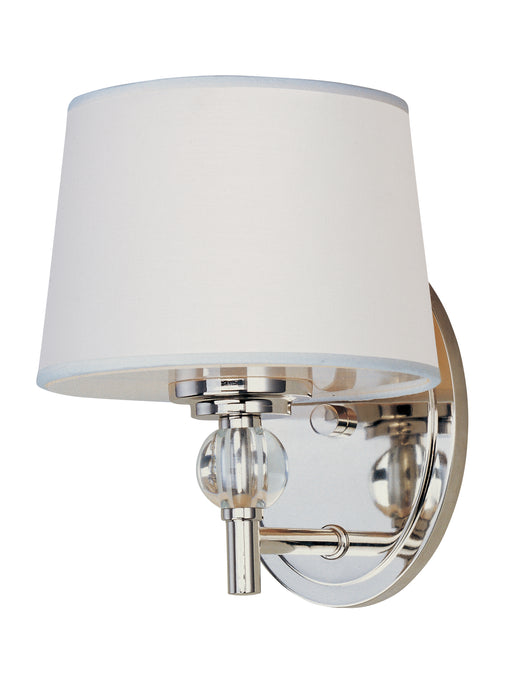 Maxim 12761WTPN Rondo 1 Light Wall Sconce | Polished Nickel