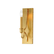 Maxim 12781GL Normandy 1 Light Sconce | Gold Leaf
