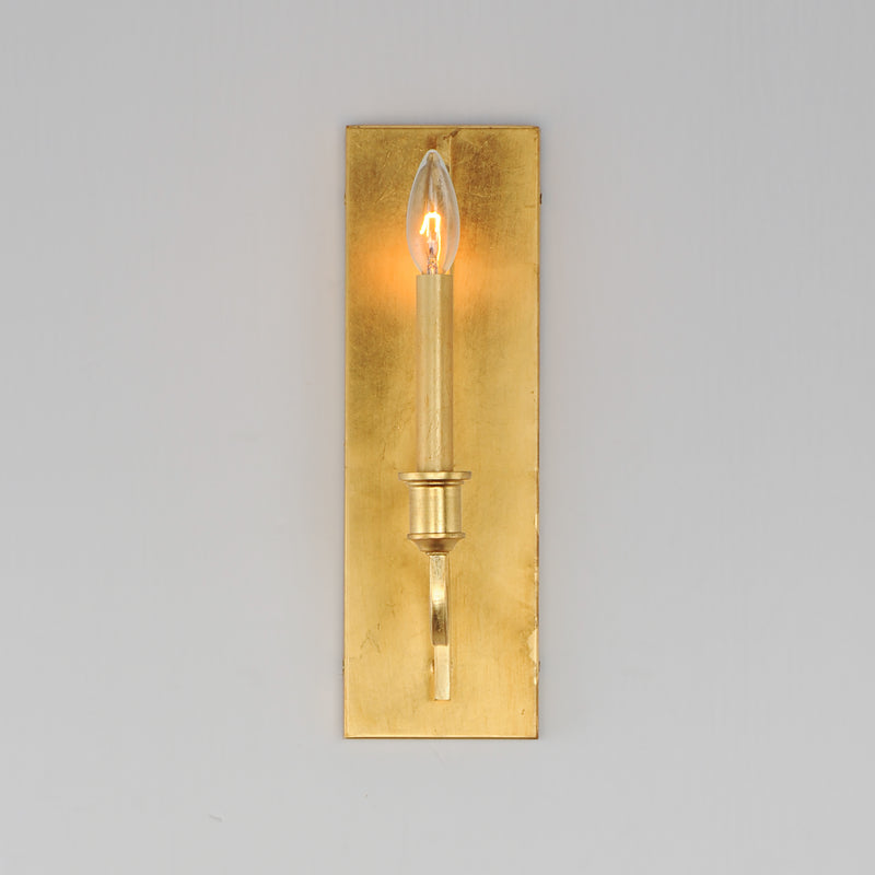 Maxim 12781GL Normandy 1 Light Sconce | Gold Leaf