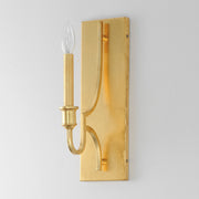 Maxim 12781GL Normandy 1 Light Sconce | Gold Leaf
