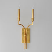 Maxim 12782GL Normandy 2 Light Sconce | Gold Leaf