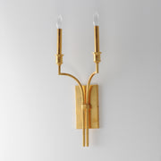 Maxim 12782GL Normandy 2 Light Sconce | Gold Leaf