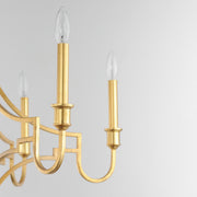 Maxim 12786GL Normandy 6 Light Chandelier | Gold Leaf
