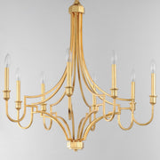 Maxim 12788GL Normandy 8 Light Chandelier | Gold Leaf