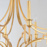 Maxim 12788GL Normandy 8 Light Chandelier | Gold Leaf