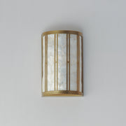 Maxim 12800CZNAB Miramar 1 Light Wall Sconce | Capiz / Natural Aged Brass
