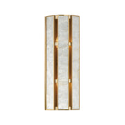 Maxim 12801CZNAB Miramar 2 Light Wall Sconce | Capiz / Natural Aged Brass