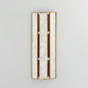 Maxim 12801CZNAB Miramar 2 Light Wall Sconce | Capiz / Natural Aged Brass