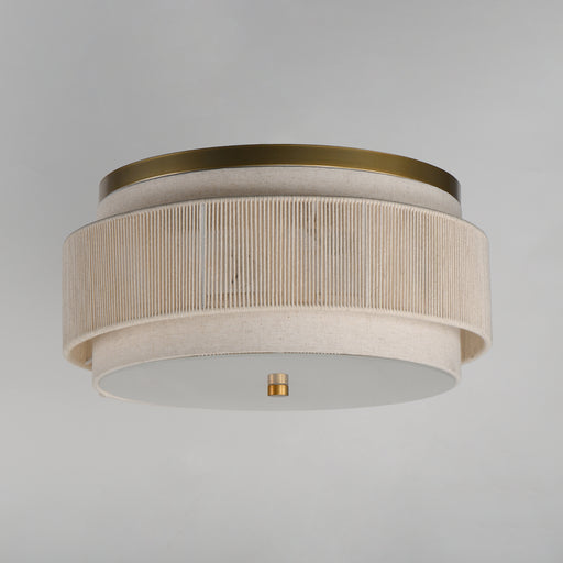 Maxim 12810OFNAB Seacliff 2 Light Flush Mount | Natural Aged Brass
