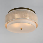 Maxim 12810OFNAB Seacliff 2 Light Flush Mount | Natural Aged Brass
