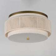 Maxim 12810OFNAB Seacliff 2 Light Flush Mount | Natural Aged Brass