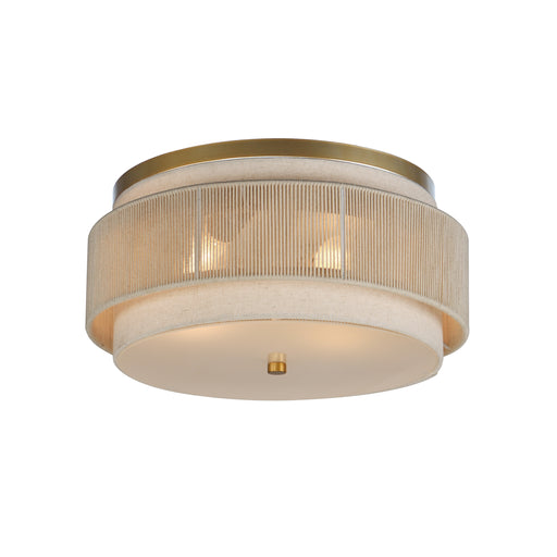 Maxim 12810OFNAB Seacliff 2 Light Flush Mount | Natural Aged Brass