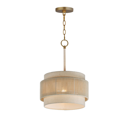 Maxim 12811OFNAB Seacliff 14" 1 Light Pendant | Natural Aged Brass