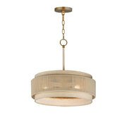 Maxim 12813OFNAB Seacliff 20" 3 Light Pendant | Natural Aged Brass