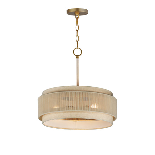 Maxim 12813OFNAB Seacliff 20" 3 Light Pendant | Natural Aged Brass