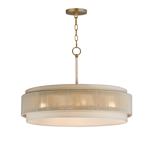 Maxim 12814OFNAB Seacliff 28" 4 Light Pendant | Natural Aged Brass