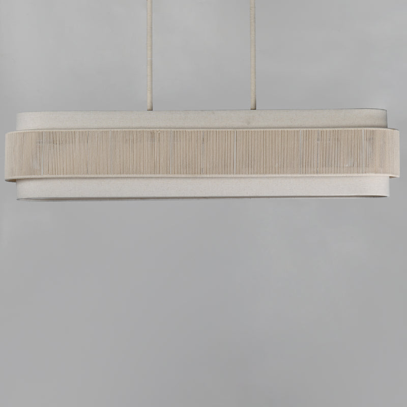 Maxim 12815OFNAB Seacliff 5 Light Linear Chandelier | Natural Aged Brass