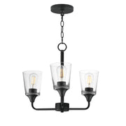 Maxim 12873CLBK Hudson 3 Light Chandelier | Black