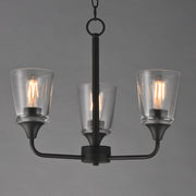 Maxim 12873CLBK Hudson 3 Light Chandelier | Black