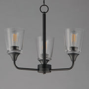 Maxim 12873CLBK Hudson 3 Light Chandelier | Black