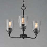 Maxim 12873CLBK Hudson 3 Light Chandelier | Black
