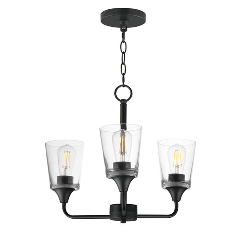 Maxim 12873CLBK Hudson 3 Light Chandelier | Black