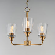 Maxim 12873CLNAB Hudson 3 Light Chandelier | Natural Aged Brass
