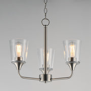 Maxim 12873CLSN Hudson 3 Light Chandelier | Satin Nickel