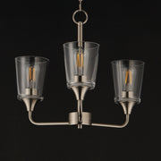Maxim 12873CLSN Hudson 3 Light Chandelier | Satin Nickel