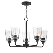 Maxim 12875CLBK Hudson 5 Light Chandelier | Black