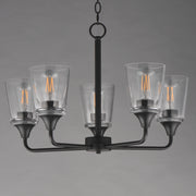 Maxim 12875CLBK Hudson 5 Light Chandelier | Black