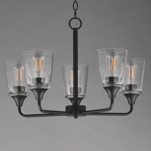 Maxim 12875CLBK Hudson 5 Light Chandelier | Black
