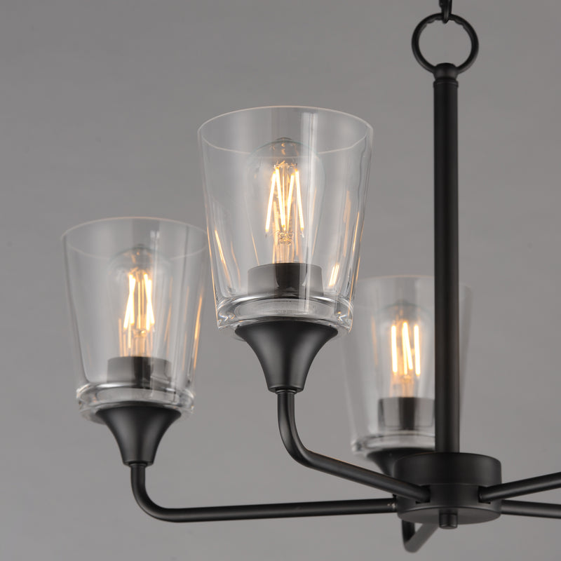 Maxim 12875CLBK Hudson 5 Light Chandelier | Black