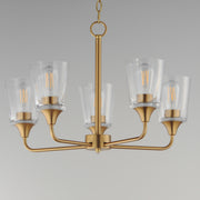 Maxim 12875CLNAB Hudson 5 Light Chandelier | Natural Aged Brass