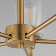Maxim 12875CLNAB Hudson 5 Light Chandelier | Natural Aged Brass