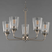 Maxim 12875CLSN Hudson 5 Light Chandelier | Satin Nickel