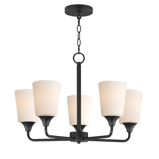 Maxim 12875SWBK Hudson 5 Light Chandelier | Black
