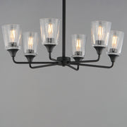 Maxim 12876CLBK Hudson 6 Light Chandelier | Black