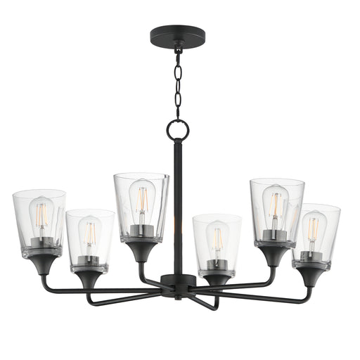 Maxim 12876CLBK Hudson 6 Light Chandelier | Black
