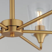 Maxim 12876CLNAB Hudson 6 Light Chandelier | Natural Aged Brass
