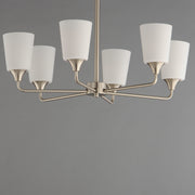 Maxim 12876SWSN Hudson 6 Light Chandelier | Satin Nickel