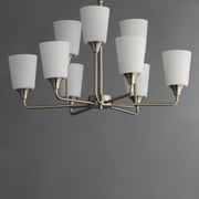 Maxim 12879SWSN Hudson 9 Light Chandelier | Satin Nickel