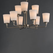 Maxim 12879SWSN Hudson 9 Light Chandelier | Satin Nickel