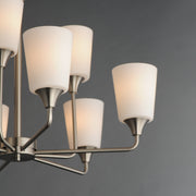 Maxim 12879SWSN Hudson 9 Light Chandelier | Satin Nickel
