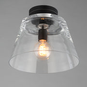 Maxim 12880CLBK Hudson 1 Light Semi Flush Mount/Pendant | Black