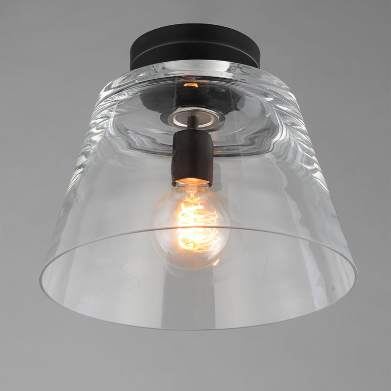 Maxim 12880CLBK Hudson 1 Light Semi Flush Mount/Pendant | Black