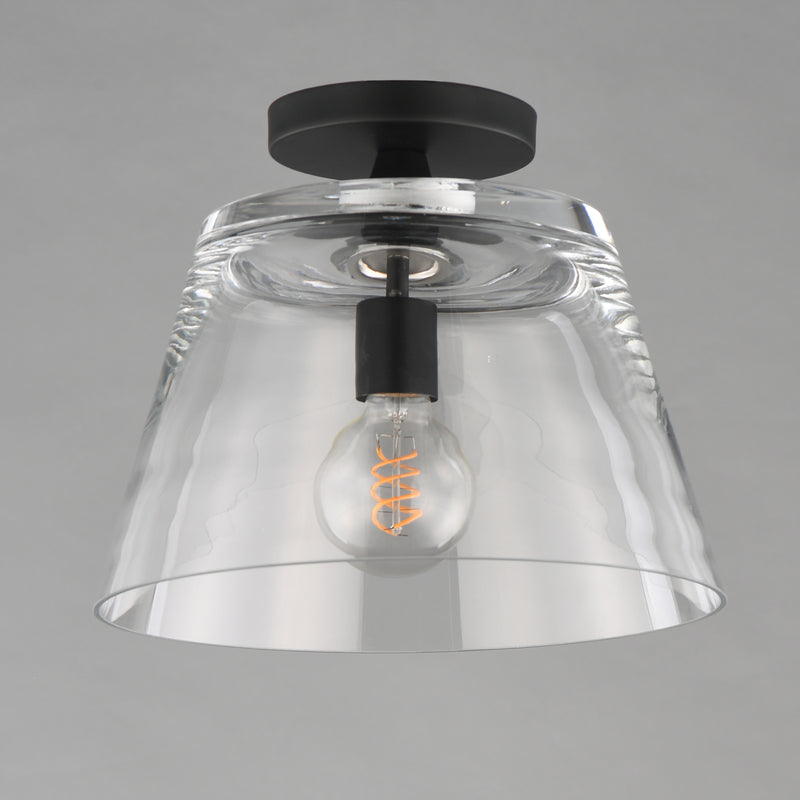 Maxim 12880CLBK Hudson 1 Light Semi Flush Mount/Pendant | Black