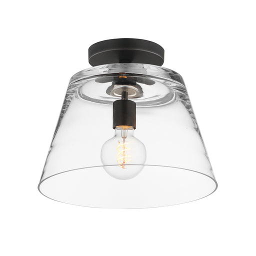 Maxim 12880CLBK Hudson 1 Light Semi Flush Mount/Pendant | Black